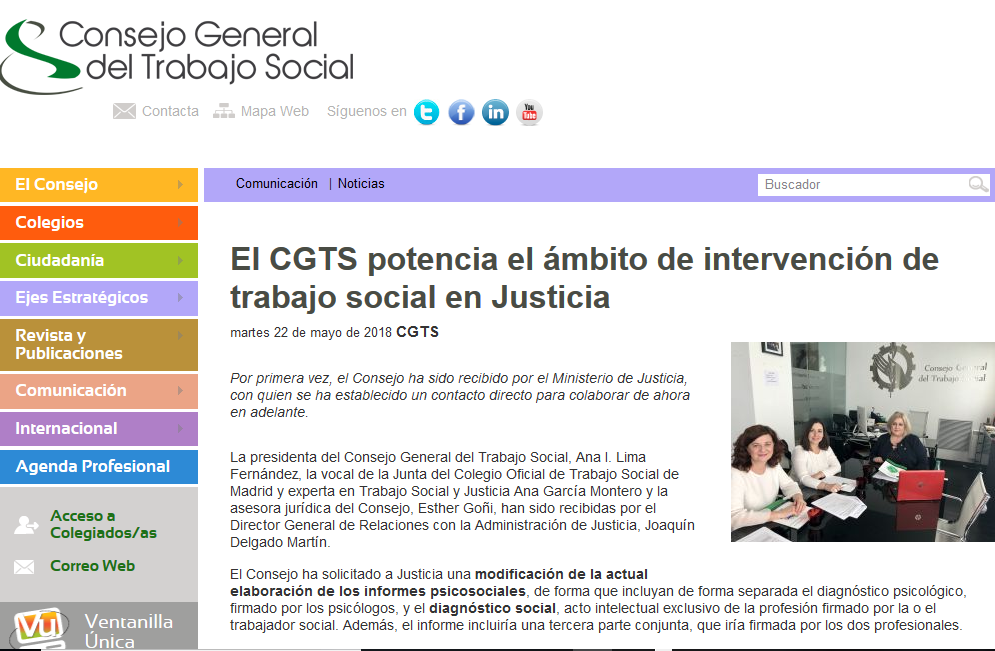 El Consejo General De Trabajo Social Potencia El Mbito De Intervenci N